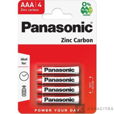 Panasonic Red Zinc AAA 1.5V  elem 4db/csomag R03R kapásjelző