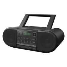 Panasonic RX-D550E-K Bluetooth fekete CD-s rádió hordozható cd és kazettás rádió hangszóróval