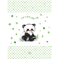 Panda Babastar merev pelenkázó lap 50*80 cm - zöld panda pelenkázó matrac