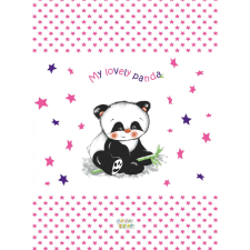 Panda Babastar puha 2 ékes pelenkázó lap 50*70 cm - rózsaszín panda pelenkázó matrac
