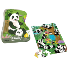 panda bambusz erdő puzzle szett 48 darabos puzzle, kirakós