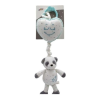 Panda Tulilo plüss zenélő játék - menta szívecskés panda