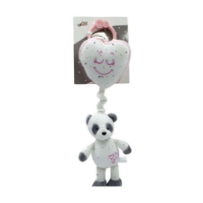 Panda Tulilo plüss zenélő játék - rózsaszín szívecskés panda plüssfigura