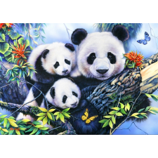 Pandás család 1000 darabos puzzle puzzle, kirakós