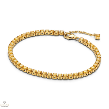 Pandora 14K aranyozott szikrázó sárga tenisz karkötő 20 cm - 561469C03-20 karkötő
