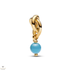 Pandora 14k aranyozott türkizkék örökkévalóság kör függő charm - 763462C12