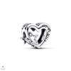 Pandora áttört családi szív és csillag charm - 792829C00