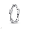 Pandora Csillogó Szögletes Pavé gyűrű 56-os méret - 192397C01-56