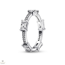 Pandora Csillogó Szögletes Pavé gyűrű 60-as méret - 192397C01-60 gyűrű