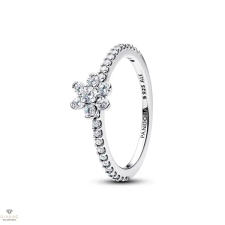 Pandora Csillogó virágos gyűrű 58-as méret - 194499C01-58 gyűrű