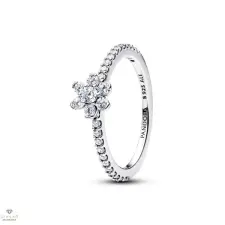 Pandora Csillogó virágos gyűrű 60-as méret - 194499C01-60 gyűrű