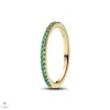 Pandora Csillogó zöld fél örökkévalóság gyűrű 58-as méret - 162999C03-58