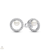 Pandora édesvízi tenyésztett gyöngyös pavé kör fülbevaló - 293154C01