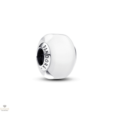 Pandora fehér mini muránói üveg charm - 793118C00 egyéb ékszer