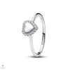 Pandora gravírozható szív gyűrű gyűrű 50-es méret - 193801C01-50
