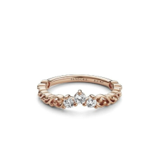 Pandora gyűrű, Regal Swirl, 925 ezüst, rózsaszín arany gyűrű