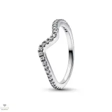 Pandora hullám gyűrű 58-as méret - 192539C01-58 gyűrű