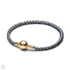 Pandora Kék zsinóros lánc karkötő 23 cm - 563816C02-23