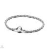 Pandora kerek kapcsos csavart kígyólánc karkötő 18 cm - 593757C00-18