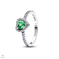 Pandora Kiemelt mentazöld szív gyűrű 58-as méret - 198421C08-58 gyűrű