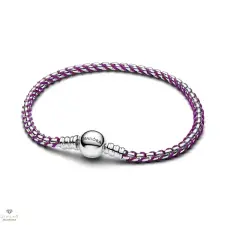 Pandora Lila zsinóros lánc karkötő 19 cm - 593816C03-19 karkötő