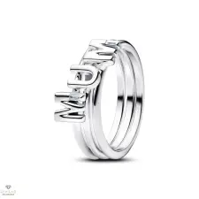 Pandora MUM betűs, szétválasztható gyűrű 60-as méret - 194458C01-60 gyűrű
