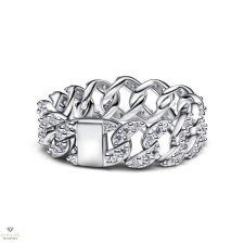 Pandora Pavé kubai láncgyűrű 50-es méret - 193557C01-50 gyűrű