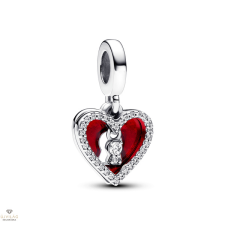 Pandora piros szív kulcslyuk függő charm - 793119C01 egyéb ékszer