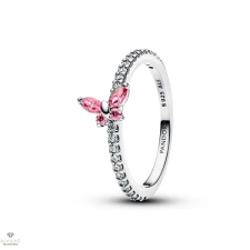 Pandora Rózsaszín Pillangó gyűrű 52-es méret - 194269C02-52 gyűrű