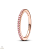 Pandora Szikrázó rózsaszín gyűrű 58-as méret - 182999C01-58