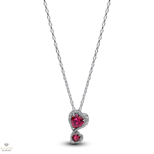 Pandora Vörös glória szívek medálos nyaklánc 60 cm - 393658C01-60 nyaklánc