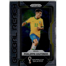 Panini 2022 Panini Prizm World Cup Global Reach #1 Philippe Coutinho gyűjthető kártya