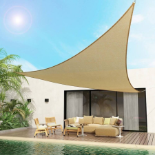 Panitalia Bézs vízáteresztő háromszög alakú napvitorla 5x5x5 m kerti bútor