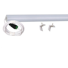 Pannon Led 200cm-es 24 Wattos, 12 Voltos melegfehér LED szalag, opál, alumínium negyed íves sarok profilban, tápegység nélkül, 2 méteres vezetékkel (120db 2835 SMD LED) világítás