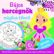 Pannon-Literatúra Kft. Bájos hercegnők - mágikus kifestő - ajándék ecsettel gyermek- és ifjúsági könyv