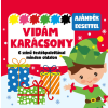 Pannon-Literatúra Kft. Vidám karácsony - 6 színű festékpalettával minden oldalon - ajándék ecsettel