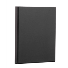 PANTA PLAST Gyűrűs könyv, panorámás, 4 gyűrű, 55 mm, A4, PP/karton, , fekete mappa
