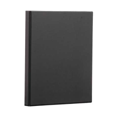 PANTA PLAST Gyűrűs könyv, panorámás, 4 gyűrű, 55 mm, A4, PP/karton, PANTA PLAST, fekete gyűrűskönyv