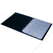 PANTA PLAST Névjegytartó, 400 db-os, gyűrűs, PANTAPLAST, fekete (INP361112F) névjegytartó