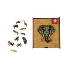 PANTA PLAST Puzzle, fa, a4, 90 darabos, panta plast "elephant" 0422-0004-01 puzzle, kirakós