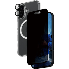 PanzerGlass 3in1 Privacy Protection Apple iPhone 16 készlet - Átlátszó / Fekete (B1291+P2861+1283) mobiltelefon kellék
