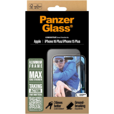 PanzerGlass Aluminum Apple iPhone 16 Plus/15 Plus felhelyező kerettel (2851) mobiltelefon kellék