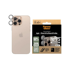 PanzerGlass Apple iPhone 16 Pro Max  hoops kameravédő üveg (9h + segédkeret) átlátszó mobiltelefon kellék
