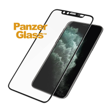 PanzerGlass ™ Apple iPhone Xs Max / 11 Pro Max Tokbarát Edzett üveg kijelzővédő, kamera borítóval, fekete kerettel mobiltelefon kellék