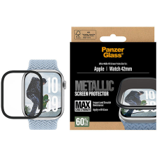 PanzerGlass Apple Watch 11 / 10 üvegfólia - 42mm + fém keret okosóra kellék