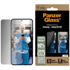 PanzerGlass betekintésvédett edzett üveg kijelzővédő Samsung Galaxy S25 mobiltelefon kellék