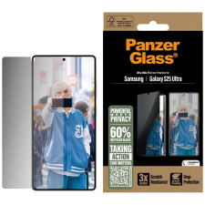 PanzerGlass betekintésvédett edzett üveg kijelzővédő Samsung Galaxy S25 Ultra mobiltelefon kellék