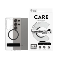 PanzerGlass CARE Kickstand Samsung Galaxy S25 Ultra átlátszó/fekete Kickstand & QI tok tok és táska