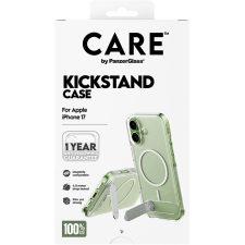 PanzerGlass CARE tok Apple iPhone 17-hez, kitámasztóval, ezüst/fehér, MagSafe (CR33770) tok és táska