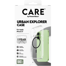 PanzerGlass CARE tok Apple iPhone 17-hez, Urban, átlátszó/fekete, MagSafe tok és táska